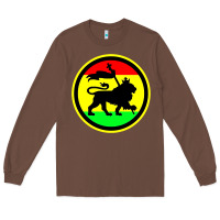 Chestnut Rasta Lion Long Sleeve Tee - longCreatives