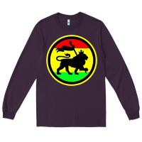 Plum Rasta Lion Long Sleeve Tee - longCreatives