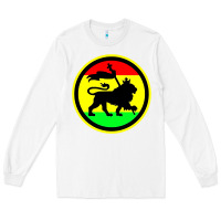 White Rasta Lion Long Sleeve Tee - longCreatives