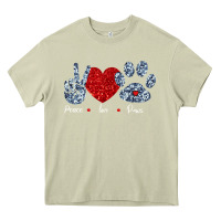 Mossy Peace Love Paws Heavy Core Tee - Bettercallsaul