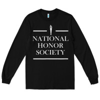 Black National Honor Society Torch Long Sleeve Tee - longCreatives