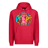 Cardinal Chillin Peeps With My Premium Hoodie - CowhideDigitalArt