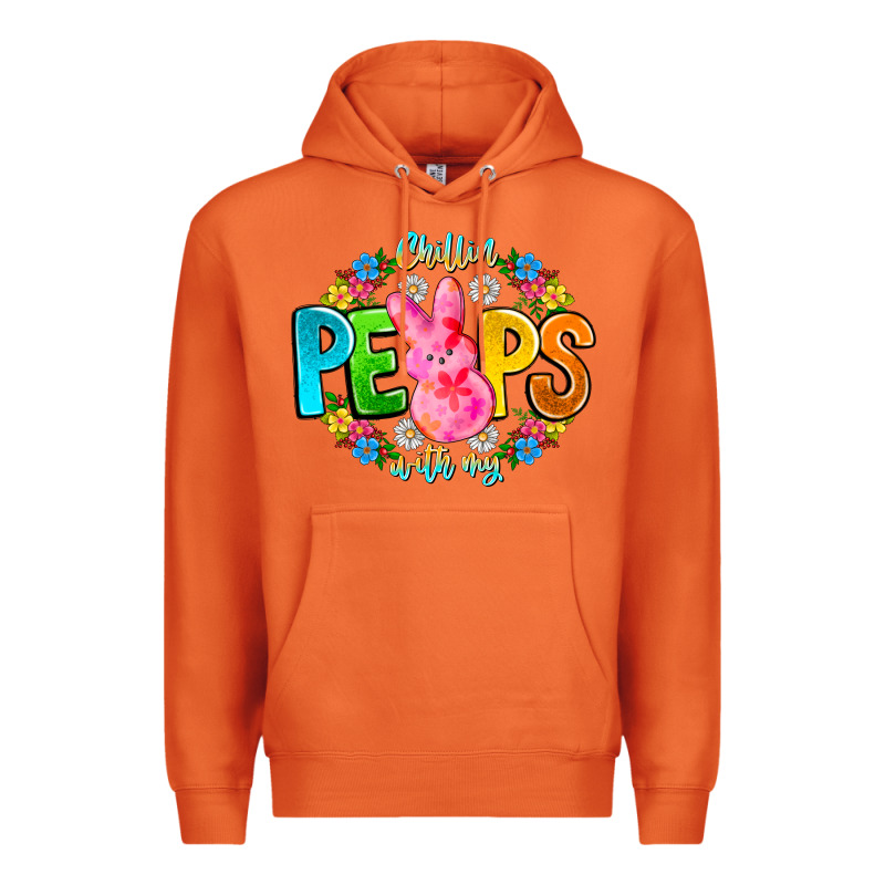 Chillin Peeps With My Premium Hoodie by CowhideDigitalArt | Teevron