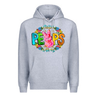 Heather Grey Chillin Peeps With My Premium Hoodie - CowhideDigitalArt