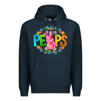 Navy Chillin Peeps With My Premium Hoodie - CowhideDigitalArt