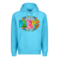 Ocean Blue Chillin Peeps With My Premium Hoodie - CowhideDigitalArt