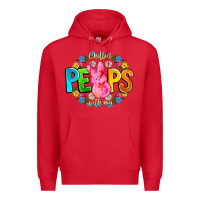 Red Chillin Peeps With My Premium Hoodie - CowhideDigitalArt