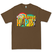 Cacao Choose happy Premium Tee - NancyCooperArtShop