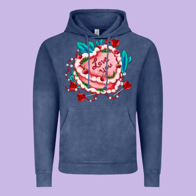 Valentines Day Cakes Olivia Creates Design Vintage Hoodie Designed By Oliviacreatesart