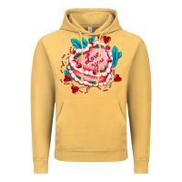 Vintage Mustard valentines day cakes olivia creates design Vintage Hoodie - OliviaCreatesArt