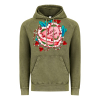Vintage Olive valentines day cakes olivia creates design Vintage Hoodie - OliviaCreatesArt