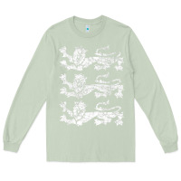 Matcha Retro Three England Lions Vintage Souvenir Long Sleeve Tee - longCreatives