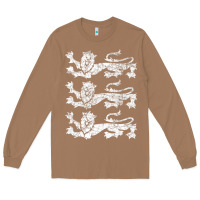 Toasted Coconut Retro Three England Lions Vintage Souvenir Long Sleeve Tee - longCreatives