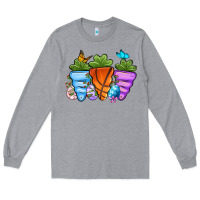 Heather Grey Basketball Easter sports carrots Long Sleeve Tee - OliviaCreatesArt