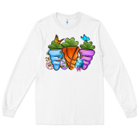 White Basketball Easter sports carrots Long Sleeve Tee - OliviaCreatesArt