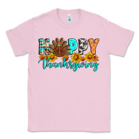 Bubblegum Pink Happy Thanksgiving Classic Tee - Artiststas