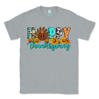 Heather Grey Happy Thanksgiving Classic Tee - Artiststas