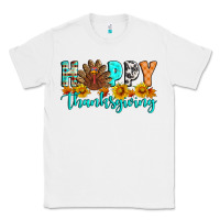 White Happy Thanksgiving Classic Tee - Artiststas