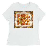 White fall with lightning bolt Ladies Tee - TumblerDesignByShophia