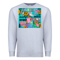 Heather Grey western nurse Premium Sweatshirt - AdoDesignShop