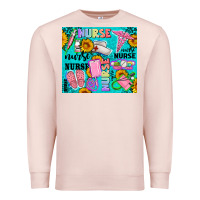 Pale Pink western nurse Premium Sweatshirt - AdoDesignShop
