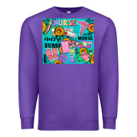 Purple western nurse Premium Sweatshirt - AdoDesignShop