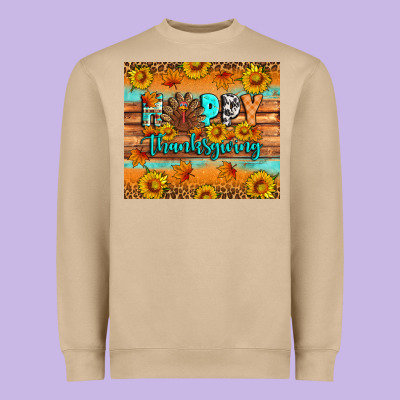 Happy Thanksgiving Heavyweight Sweatshirt Designed By Artiststas