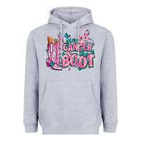 Heather Grey give the cancer boot Heavyweight Hoodie - AdoDesignShop