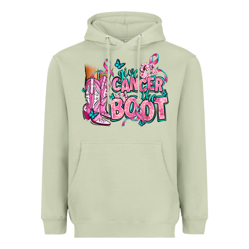 Give The Cancer Boot Heavyweight Hoodie by AdoDesignShop | Teevron
