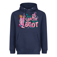 Navy give the cancer boot Heavyweight Hoodie - AdoDesignShop