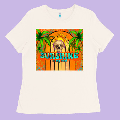 Sunshine On My Mind Ladies Tee Designed By Tumblerdesignbyshophia