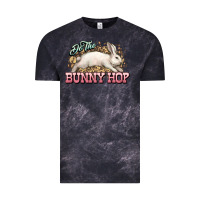 Cloud Black Do the Bunny hop Easter Day Vintage Tee - HowdyJamesFarm