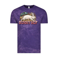 Cloud Purple Do the Bunny hop Easter Day Vintage Tee - HowdyJamesFarm