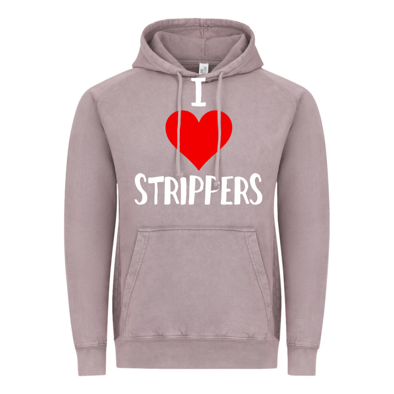 I Love Strippers Funny Sex Gift Vintage Hoodie by longCreatives | Teevron