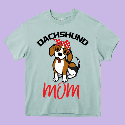 Dachshund Mom Heavy Core Tee Designed By Bettercallsaul