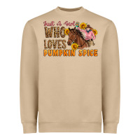 Mushroom Just A Girl Who Loves Pumpkin Spice Cowgirl Heavyweight Sweatshirt - Artiststas