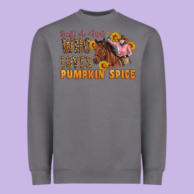 Just A Girl Who Loves Pumpkin Spice Cowgirl Heavyweight Sweatshirt Designed By Artiststas