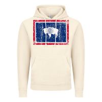 Vintage Artic State of Wyoming Flag Fun Vintage Retro Fall Hiking Vintage Hoodie - longCreatives