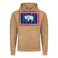 Vintage Camel State of Wyoming Flag Fun Vintage Retro Fall Hiking Vintage Hoodie - longCreatives