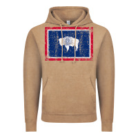 Vintage Coffee State of Wyoming Flag Fun Vintage Retro Fall Hiking Vintage Hoodie - longCreatives