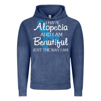 Vintage Denim I Have Alopecia Awareness, I Am Beautiful Just Th Vintage Hoodie - longCreatives