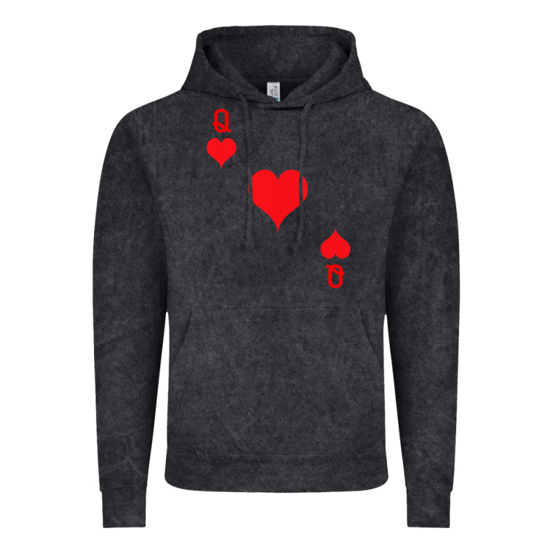 Queen Of Hearts  Playing Card   Halloween Costume Vintage Hoodie by longCreatives | Teevron