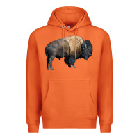 Carrot Bison Buffalo Premium Hoodie - LillyAllenDesigns