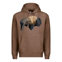 Chestnut Bison Buffalo Premium Hoodie - LillyAllenDesigns