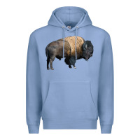 Colony Blue Bison Buffalo Premium Hoodie - LillyAllenDesigns