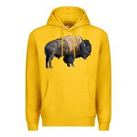 Lemon Bison Buffalo Premium Hoodie - LillyAllenDesigns
