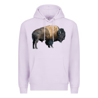 Lilac Bison Buffalo Premium Hoodie - LillyAllenDesigns