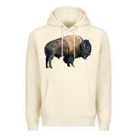 Sandshell Bison Buffalo Premium Hoodie - LillyAllenDesigns