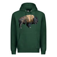 Sports Green Bison Buffalo Premium Hoodie - LillyAllenDesigns