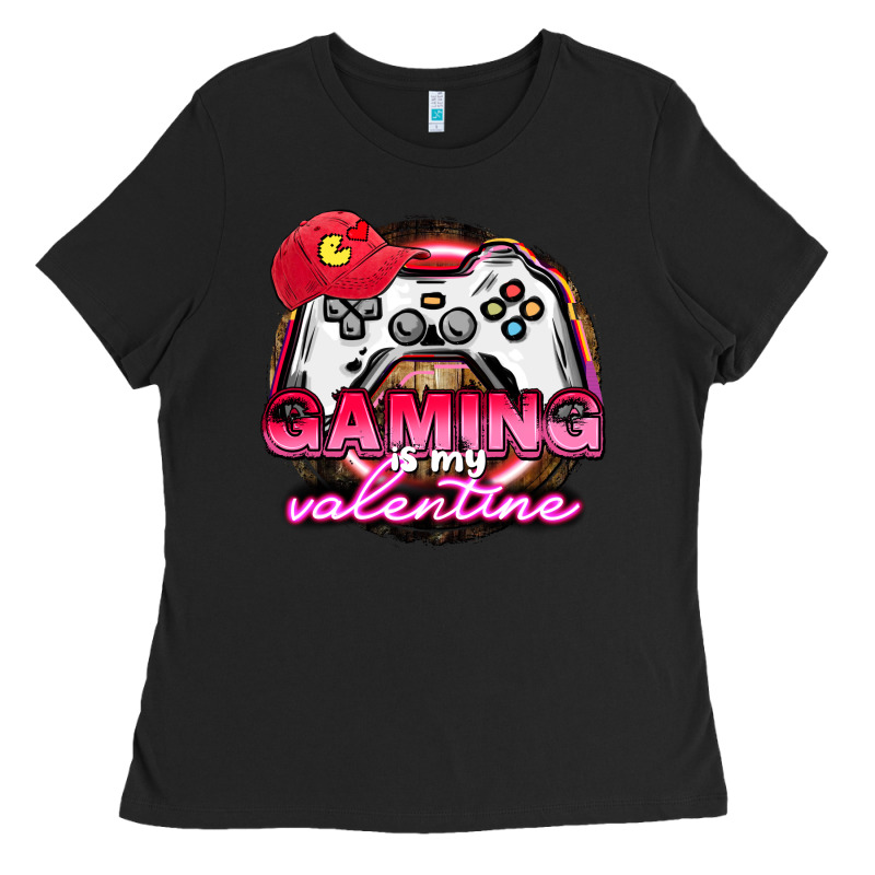Gaming Is My Valentine Ladies Tee by HowdyJamesFarm | Teevron